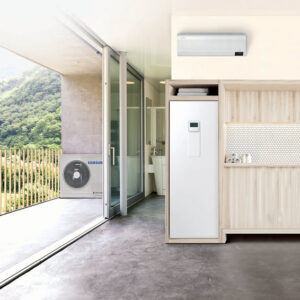 Αντλία Θερμότητας Samsung 16 kw Mono R32 μονοφασική monoblock 65 C με ανοξείδωτο δοχείο ζεστού νερού χρήσης 200 λτ.CLIMATEHUB